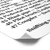 Typische onderdelen in een diagram van een stoomlo poster (Hoek)