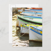 Typische plaatselijke vissersboten briefkaart (Voorkant / Achterkant)