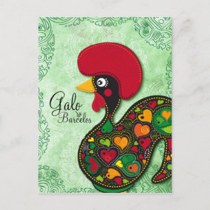 Typische rooster van Barcelona - Galo de Barcelos Briefkaart