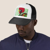 Typische rooster van Barcelona Trucker Pet (In situ)