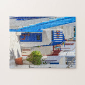 typische straat in Mykonos Legpuzzel (Horizontaal)