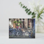 Typische Street Scene, Sights of Amsterdam Briefkaart (Staand voorkant)