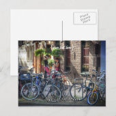 Typische Street Scene, Sights of Amsterdam Briefkaart (Voorkant / Achterkant)