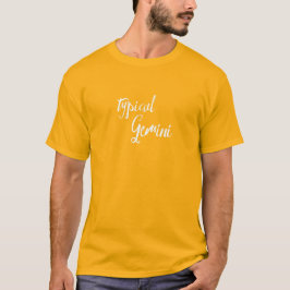 Typische Tweelingen Zodiac Astrologie T-shirt