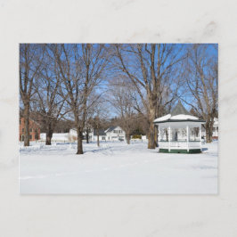 Typische Vermont-stad in de winter ansichtkaart Briefkaart