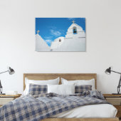 Typische witgekalkte kerk canvas afdruk (Insitu (Slaapkamer))