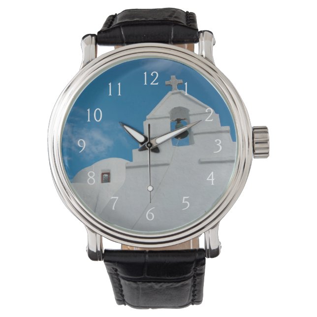 Typische witgekalkte kerk horloge (Voorkant)