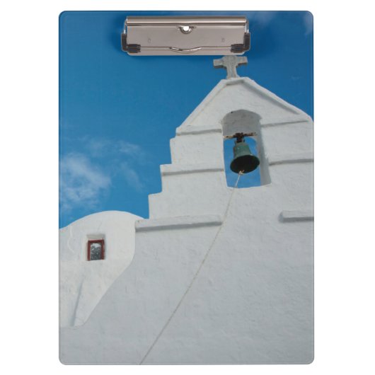 Typische witgekalkte kerk klembord (Voorkant)