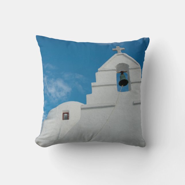 Typische witgekalkte kerk kussen (Voorkant)