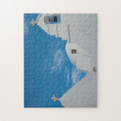 Typische witgekalkte kerk legpuzzel (Verticaal)