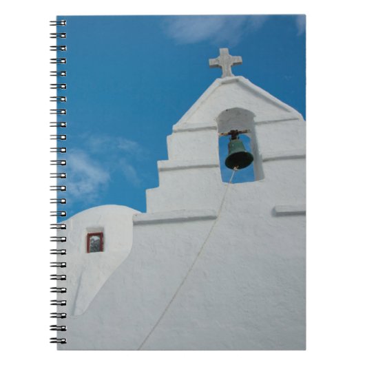 Typische witgekalkte kerk notitieboek (Voorkant)