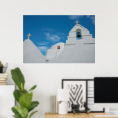 Typische witgekalkte kerk poster (Thuiskantoor)