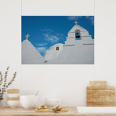 Typische witgekalkte kerk poster (Keuken)