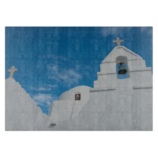 Typische witgekalkte kerk snijplank (Voorkant)