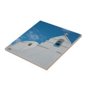 Typische witgekalkte kerk tegeltje (Zijkant)