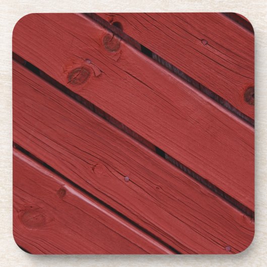 Typische Zweedse Falun-kleuren, rode kleur Bier Onderzetter (Voorkant)