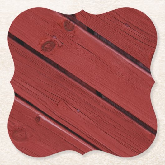 Typische Zweedse Falun-kleuren, rode kleur Kartonnen Onderzetters (Voorkant)