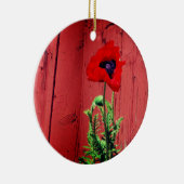 Typische Zweedse Falun-rode kleur Keramisch Ornament (Rechts)