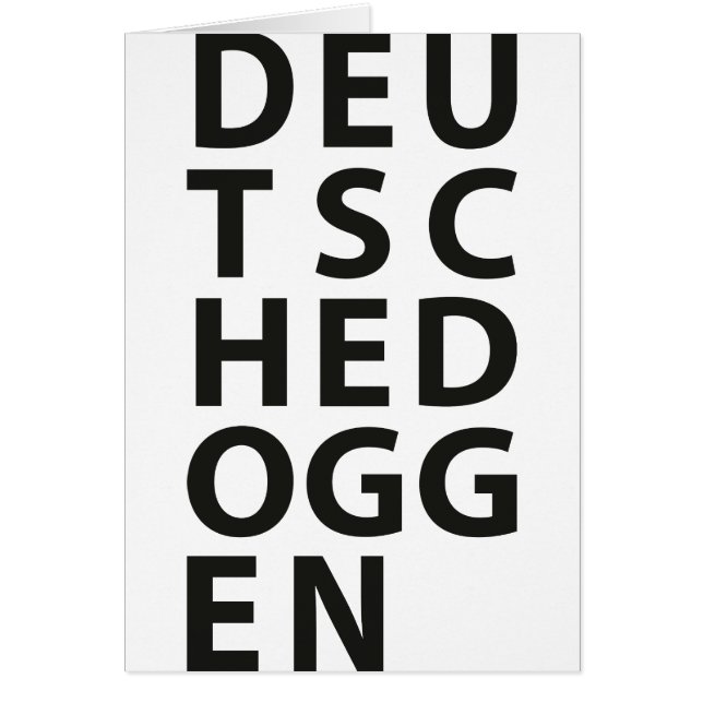 Typo: Deutsche Dogge (Voorkant)