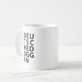 Typo: Duitse Dog Koffiemok (Voorkant links)