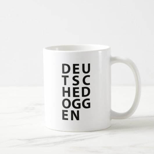 Typo: Duitse Dog Koffiemok (Rechts)