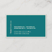 Typo en groen visitekaartje (Achterkant)