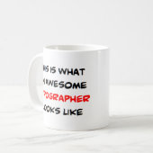 typograaf, geweldige koffiemok (Voorkant links)