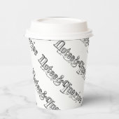 Typograaf voor  notities en query's papieren bekers (Links)