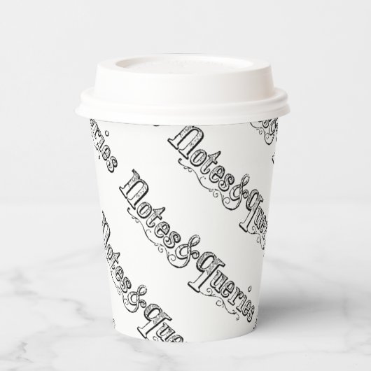 Typograaf voor  notities en query's papieren bekers (Links)