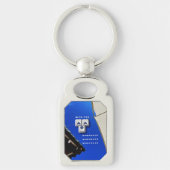 Typografie_1_met u_1 metaal sleutelhanger (Voorkant)