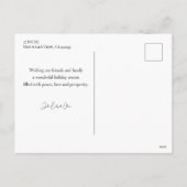 Typografie 2-foto van de groeten van het moderne s feestdagenkaart (Achterkant)