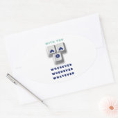 Typografie_2_met jou_2 ovale sticker (Envelop)