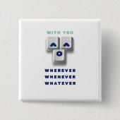 typografie_2_met jou_2 vierkante button 5,1 cm (Voorkant)