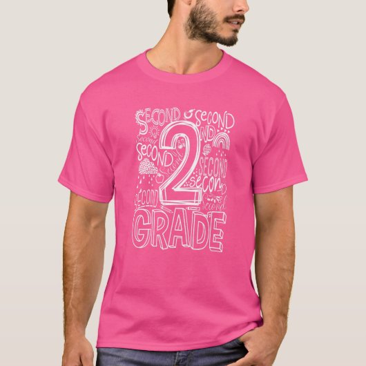 Typografie 2de graad Teacher T-shirt (Voorkant)