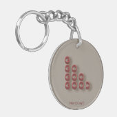 typografie_4_zeer goede acryl sleutelhanger (Voorkant Links)
