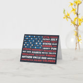Typografie 4e van het Wenskaart van juli Kaart (Gele Bloem)