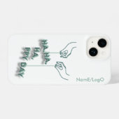 typografie_7_ha,ha,ppy day_2 iPhone case iPhone Hoesje (Achterkant horizontaal)