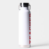 Typografie Aangepaste Naam Leraar Waarderingscadea Waterfles (Voorkant)