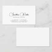 Typografie Aangepaste Sjabloon Modern minimalistis Visitekaartje (Voorkant / Achterkant)