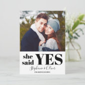 Typografie Aankondiging Verloving foto (Staand voorkant)