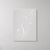 Typografie (Abstracte samenstelling) Canvas Afdruk (Voorkant)