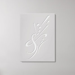 Typografie (Abstracte samenstelling) Canvas Afdruk