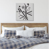 Typografie (Abstracte samenstelling) Canvas Afdruk (Insitu (Slaapkamer))