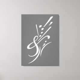 Typografie (Abstracte samenstelling) Canvas Afdruk