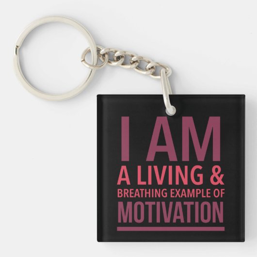Typografie Acrylsleutelhanger Sleutelhanger (voorkant)