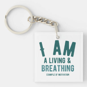 Typografie Acrylsleutelhanger Sleutelhanger