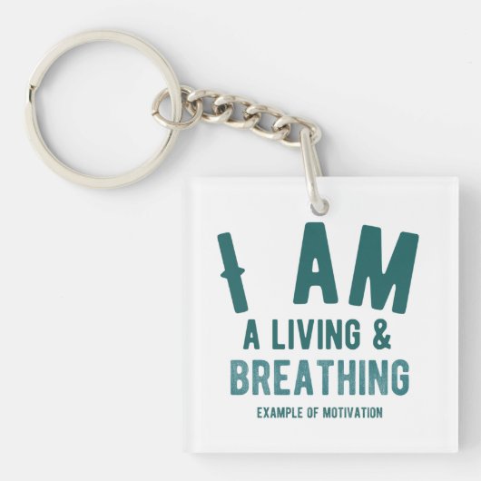 Typografie Acrylsleutelhanger Sleutelhanger (voorkant)