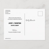 Typografie Afstudeerklas 2021 Persoonlijk Aankondigingskaart (Achterkant)