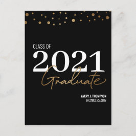 Typografie Afstudeerklas 2021 Persoonlijk Aankondigingskaart