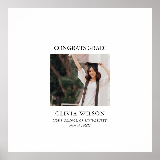 Typografie Afstuderen Guest Signature Poster (Voorkant)